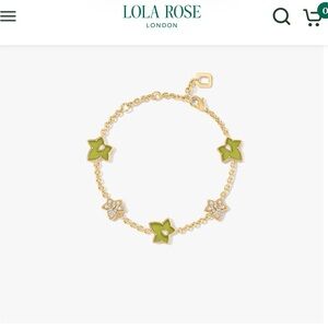 Lola Rose Green Ivy Leaf Bracelet